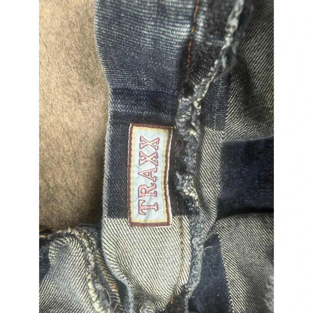 Track Women's Window Patch Jeans, Size 13/14, Blue Denim,‎ Flared